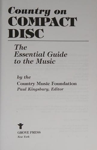 Country on compact disc: the essential guide to the music