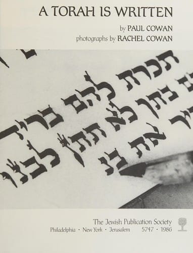 A Torah is written
