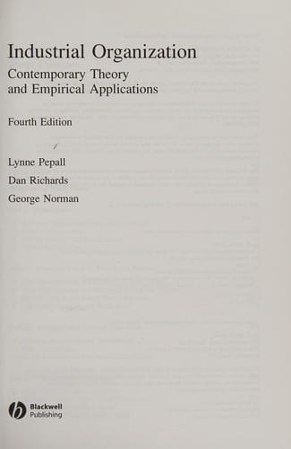 Industrial organization: contemporary theory and empirical applications