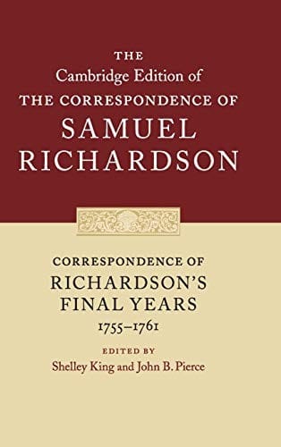 Correspondence of Richardson's Final Years (1755-1761)