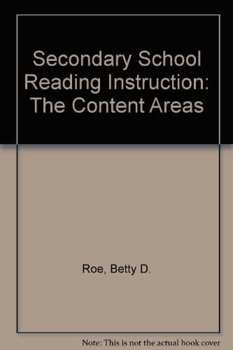 Secondary school reading instruction: the content areas
