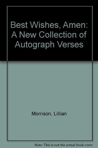 Best wishes, amen: a new collection of autograph verses