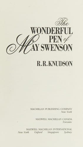 The wonderful pen of May Swenson