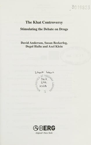 KHAT CONTROVERSY: STIMULATING THE DEBATE ON DRUGS; DAVID ANDERSON...ET AL.