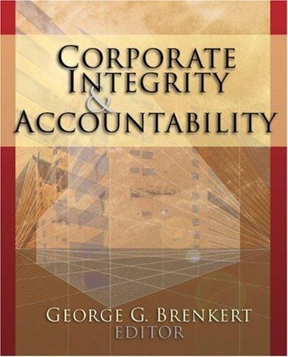Corporate Integrity and Accountability