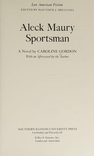 Aleck Maury, sportsman: a novel