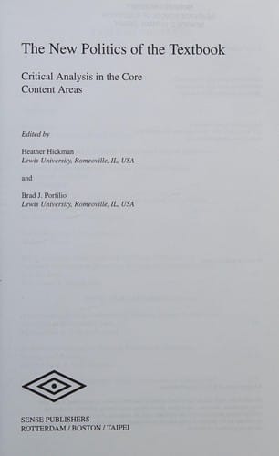 New Politics of the Textbook: Critical Analysis in the Core Content Areas
