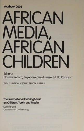 African Media, African Children: Yearbook 2008