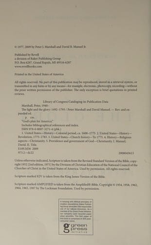 The light and the glory: 1492-1787