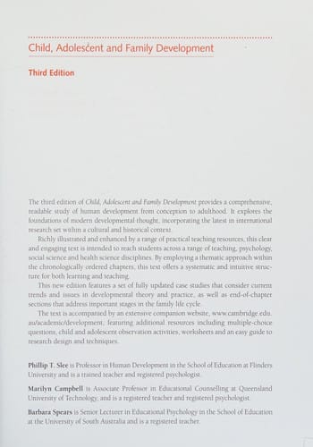 Child, Adolescent and Family Development