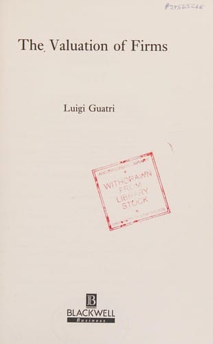 The valuation of firms