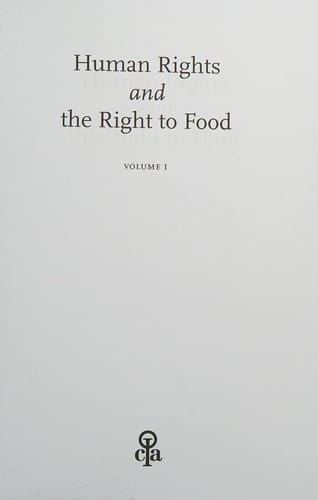 Human Rights and the Right to Food