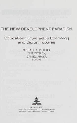 New Development Paradigm: Education, Knowledge Economy and Digital Futures