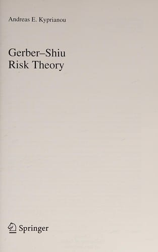 Gerber-Shiu Risk Theory