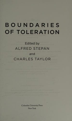 Boundaries of Toleration