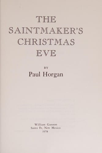 The saintmaker's Christmas Eve