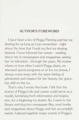 Peggy Fleming: portrait of an ice skater