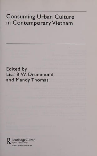 Consuming urban culture in contemporary Vietnam