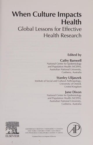 When Culture Impacts Health: Global Lessons for Effective Health Research