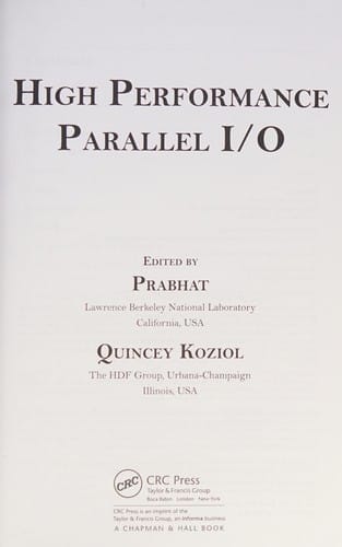 High performance parallel I/O