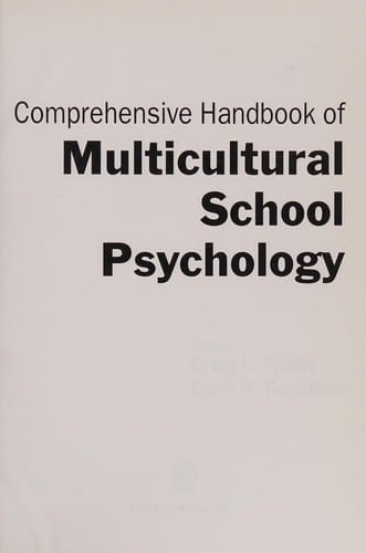Comprehensive handbook of multicultural school psychology