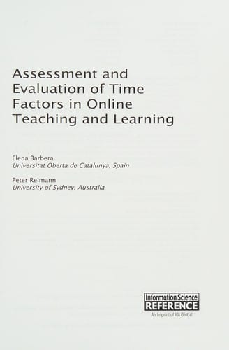 Assessment and evaluation of time factors in online teaching and learning