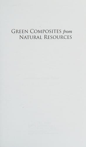 Green Composites from Natural Resources