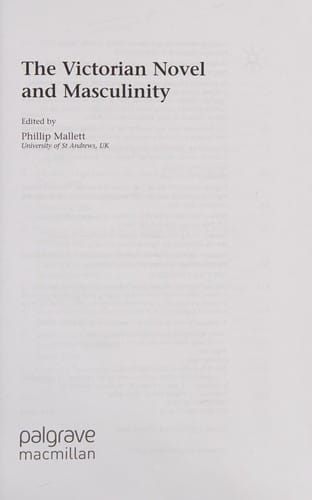 The Victorian novel and masculinity
