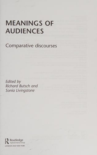 Meanings Of 'Audiences': Western and Non-Western Discourses