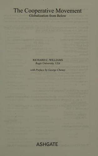 COOPERATIVE MOVEMENT: GLOBALIZATION FROM BELOW.