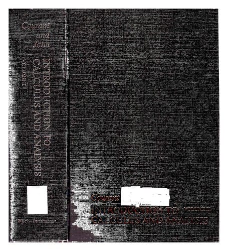 Introduction to calculus and analysis