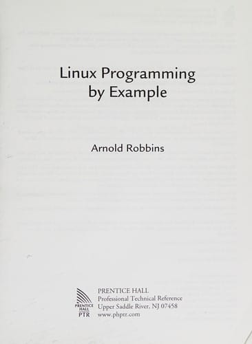 Linux programming by example