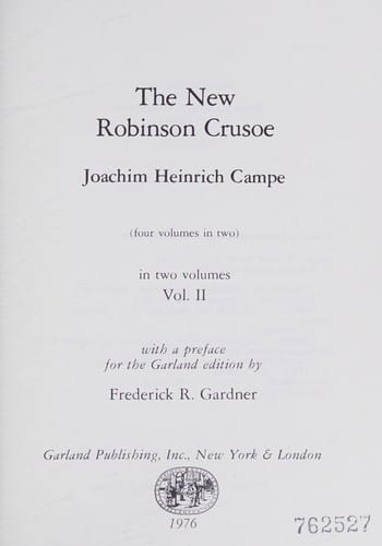 The new Robinson Crusoe