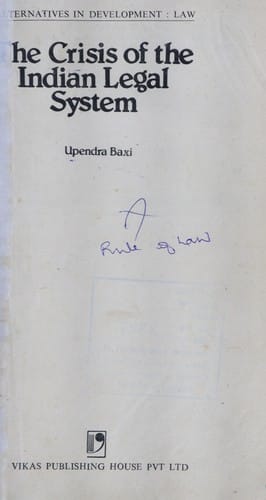 The crisis of the Indian legal system