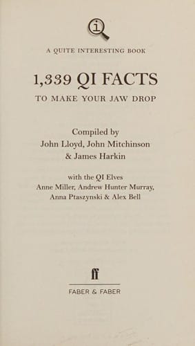 1,339 QI Facts to Make Your Jaw Drop
