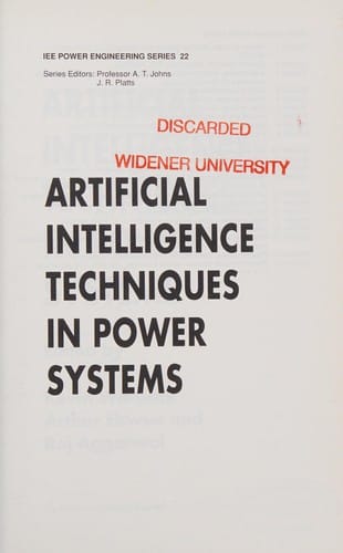 Artificial intelligence techniques in power systems