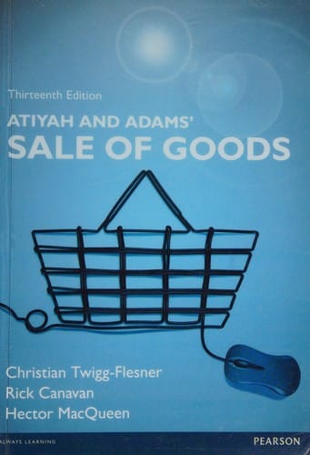 Atiyah and Adams' Sale of Goods