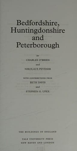 Bedfordshire, Huntingdonshire, and Peterborough