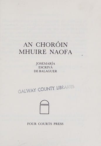 An Choroin Mhuire Naofa