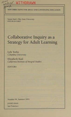 Collaborative inquiry as a strategy for adult learning