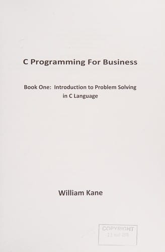 C Programming for Business
