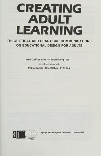 Creating adult learning: theoretical and practical communications on educational design for adults
