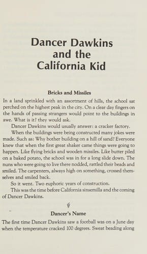 Dancer Dawkins and the California Kid