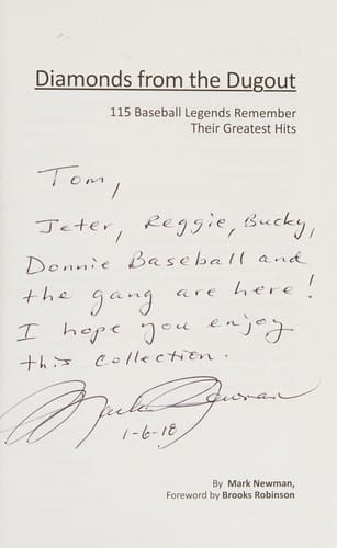 Diamonds from the Dugout: 115 Baseball Legends Remeber Their Greatest Hits