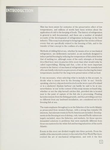 Freezing fish at sea: a history