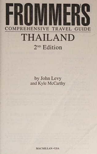 Frommer's Comprehensive Travel Guide Thailand (Frommer's Comprehensive Travel Guides)
