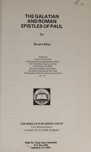 The Galatian and Roman Epistles of Paul