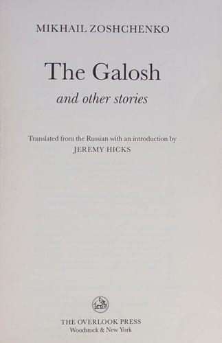 Galosh and Other Stories