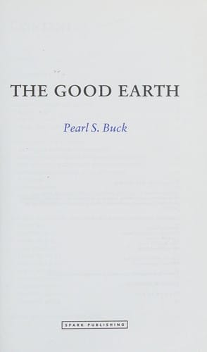 Good Earth, Pearl S. Buck
