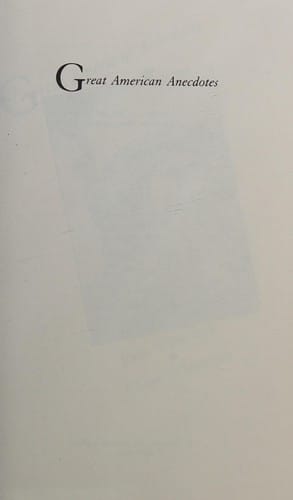 Great American anecdotes